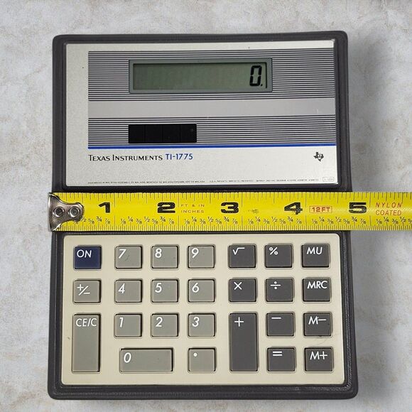 Vintage Texas Instruments TI-1775 Calculator Fold Over Case Works Great Clean - Picture 4 of 6